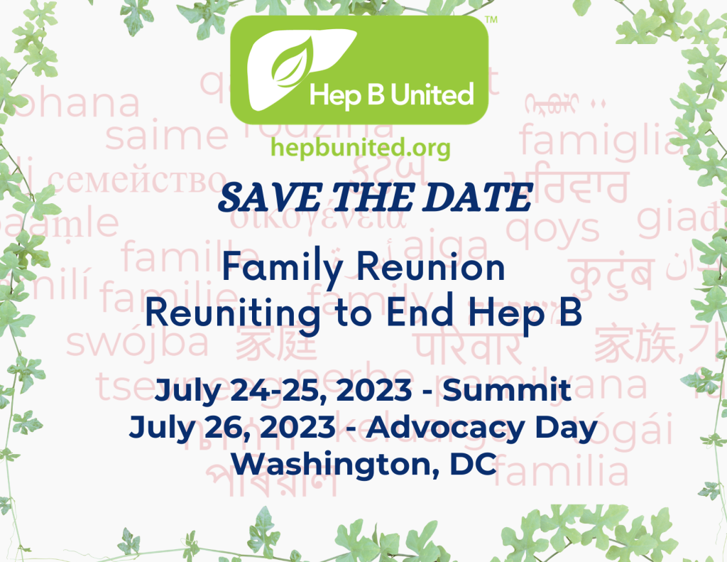 Hep B United Annual Summit 2023 - The National Task Force On Hepatitis B